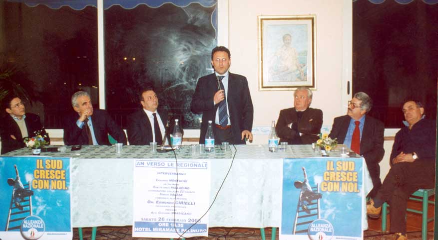 Da sinistra: E.Montuori, P.Vitolo, S.Valese, E.Cirielli, N. Marsicano,  A.CAstiello,  B.Palladino