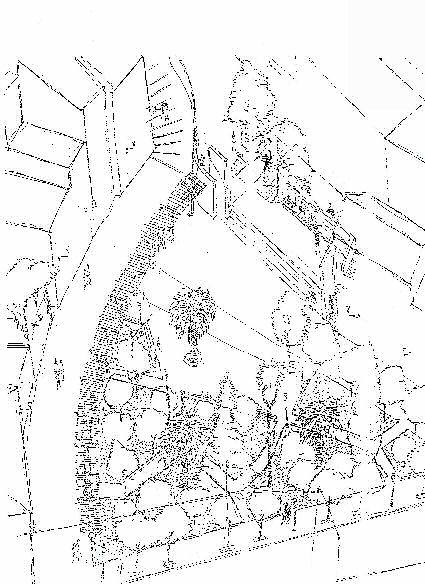Progetto della piazza di Centola