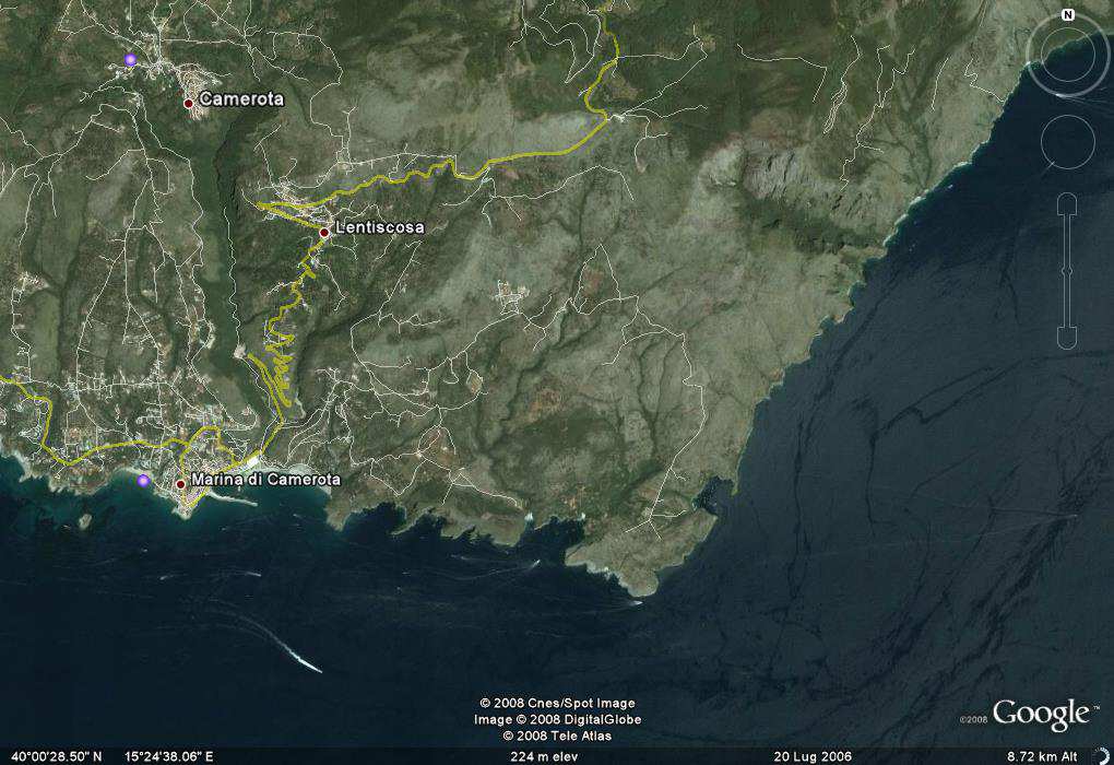 L'area protetta della costa degli Infreschi
