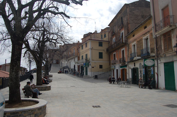 La piazza di Pisciotta